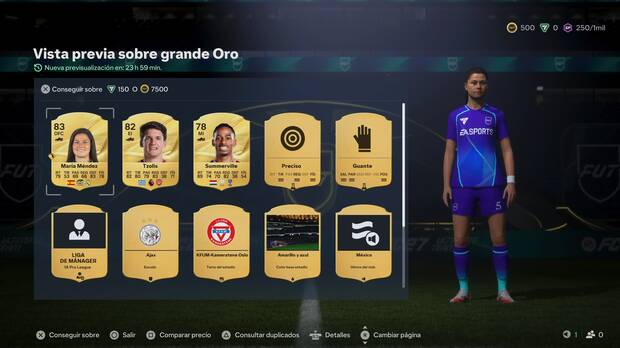 EA Sports FC 27 - �C�mo previsualizar sobres en FUT?
