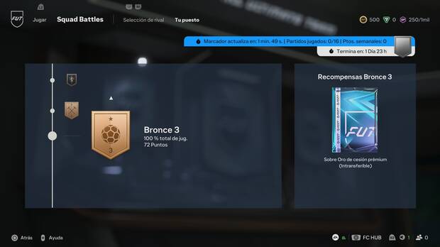 EA Sports FC 27 FUT - Todas las recompensas de Squad Battles por rango