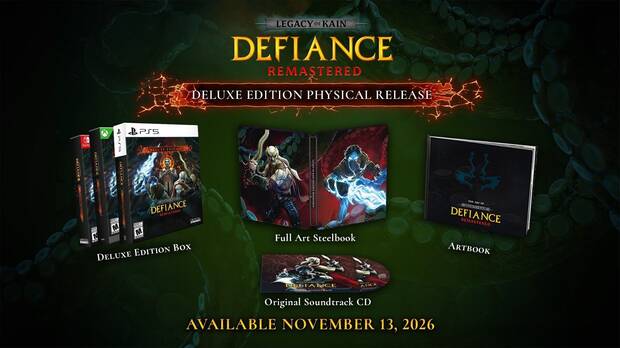 Legacy of Kain: Defiance Remastered ediciones físicas para consolas con fecha anunciada