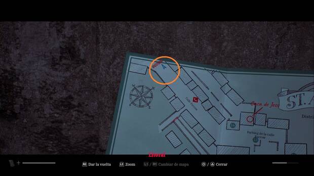 Silent Hill Townfall - Buscando a Zoe; ubicaci�n de la esquina noroeste del mapa, donde se encuentra la Postal extra�a #3