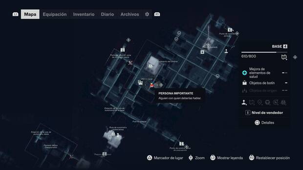 Control Resonant - Localización en el mapa para desbloquear la misión secundaria Solicitud de seguridad del panóptico