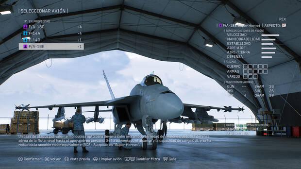 Tu repertorio de aviones ir� creciendo, con la posibilidad de personalizar el armamento especial y otras ventajas. En la parte inferior se indica el requisito recomendado para la ofensiva a�rea o terrestre.