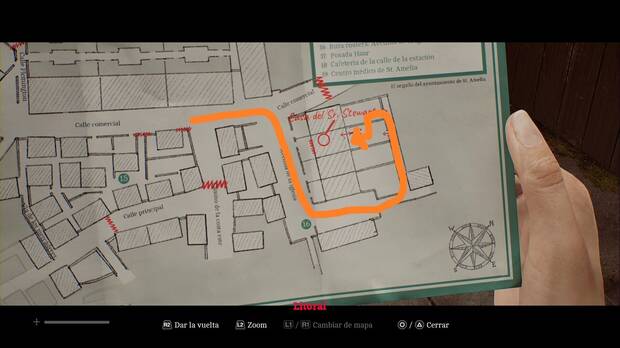 Silent Hill Townfall - Zoe: Rondas; ruta para entrar en la Casa del sr Stewart en la esquina sudeste del distrito litoral norte
