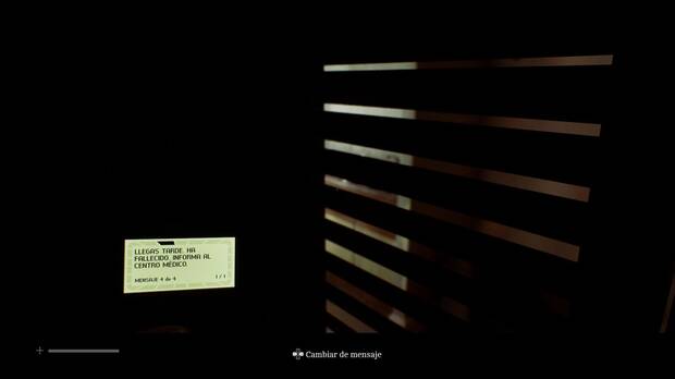 Silent Hill Townfall - Zoe: Rondas; Zoe usa el busca para localizar al monstruo en la casa del sr. Stewart
