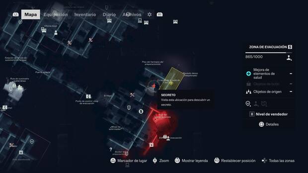 Control Resonant - Localizaci�n en el mapa de la escena del dibujo del cuaderno de Dylan Casa so�ada