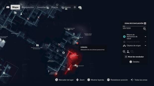 Control Resonant - Misi�n Fotograma congelado - Localizaci�n en el mapa de la c�mara paranormal 03