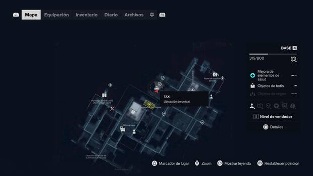 Control Resonant - Misión El último taxi - Localización en el mapa del taxi 01