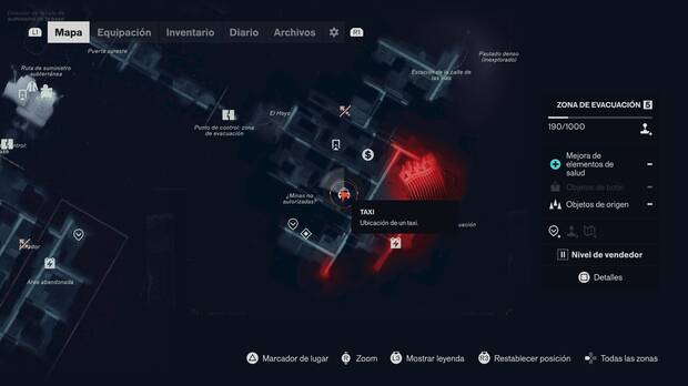 Control Resonant - Misión El último taxi - Localización en el mapa del taxi 02