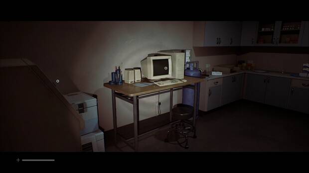 Silent Hill Townfall - Zoe: El paciente; ordenador con el que se activa el puzle de los rayos X