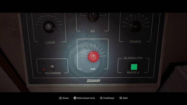 Silent Hill Townfall - Zoe: El paciente; interfaz de control de la m�quina de Rayos X
