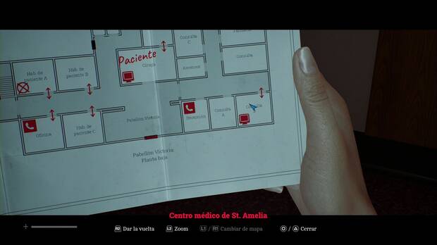 Silent Hill Townfall - Zoe: El paciente; ubicaci�n de la Consulta B en la esquina sudeste de la planta baja del hospital