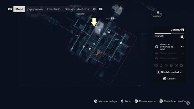 Control Resonant - Localizaci�n en el mapa del punto de mejora de salud 01