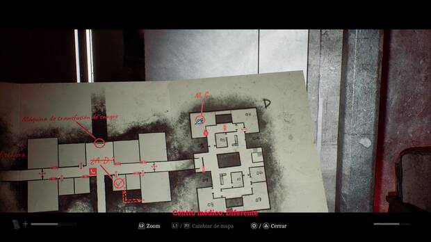 Silent Hill Townfall - Muchos en uno; punto por el que se llega hasta 02 en la planta baja de la zona D