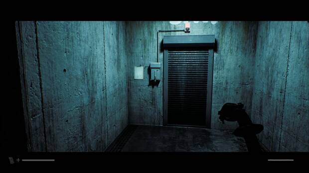 Silent Hill Townfall - Muchos en uno; puerta met�lica cerrada en el pasillo oeste de la entrada del hospital