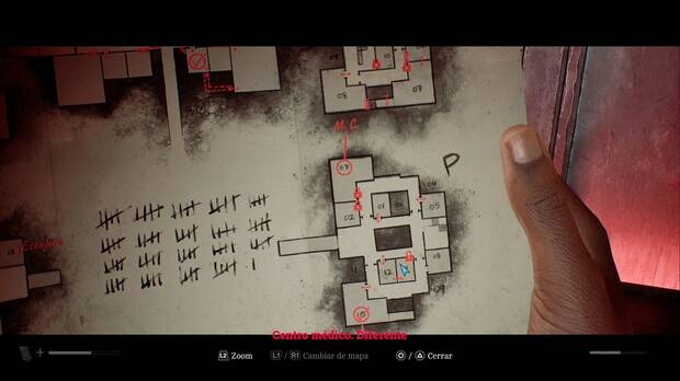 Silent Hill Townfall - Muchos en uno; ubicaci�n de la habitaci�n 02 en la zona inferior del ala este