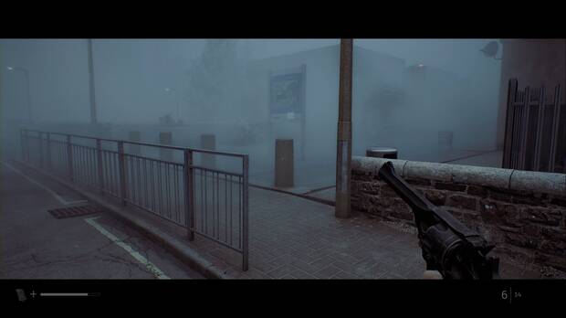 Silent Hill Townfall - Volver a empezar; ubicaci�n del mapa de Clara Woods a la izquierda del cruce en la zona de los cad�veres
