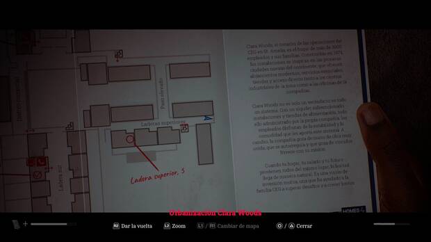 Silent Hill Townfall - Piezas perdidas; ubicación de la postal extraña #13 en la zona más al sudeste de la parte elevada de Clara Woods
