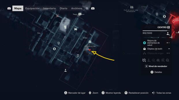 Control Resonant - Misi�n Ciencia sin supervisi�n - Localizaci�n en el mapa de la entrada al centro de pruebas #01