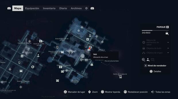 Control Resonant - Misión El último taxi - Localización en el mapa del taxi 05