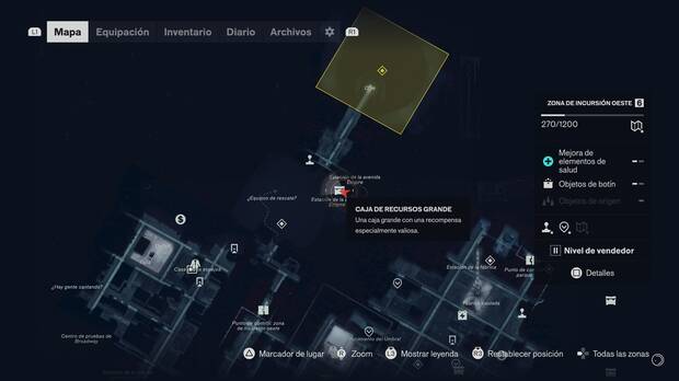 Control Resonant - Localizaci�n en el mapa del punto de mejora de salud 18