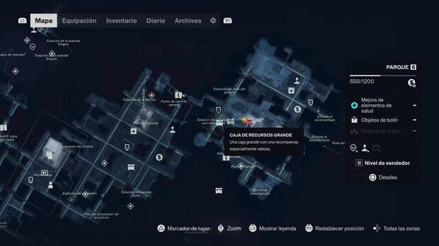 Control Resonant - Localizaci�n en el mapa del punto de mejora de salud 21