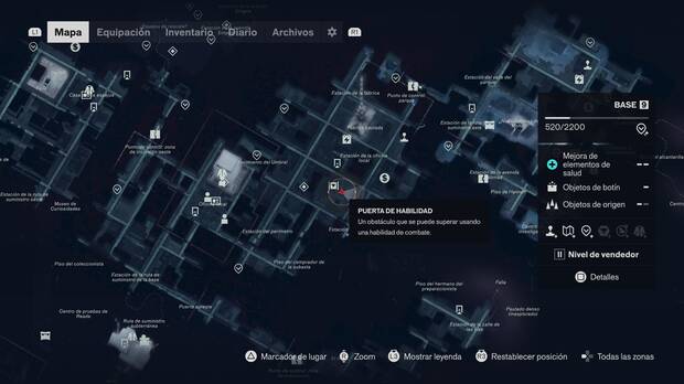 Control Resonant - Localizaci�n en el mapa del punto de mejora de salud 11