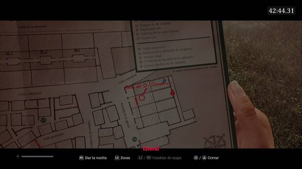 Silent Hill Townfall - Equipo; ubicaci�n del hacha en el patio 12, junto al de la casa de Stevens