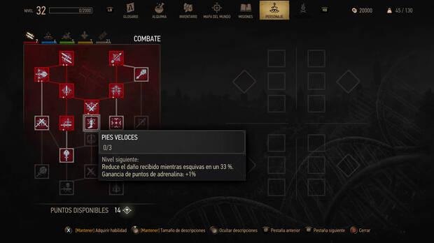 Hay cambios de todo tipo: �rbol de habilidades, interfaz, transfiguraci�n...