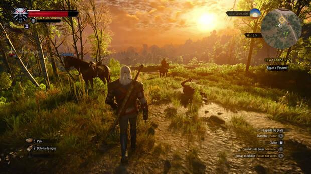 El remaster de The Witcher 3 en Switch 2 ofrece una iluminación trabajada y convincente.
