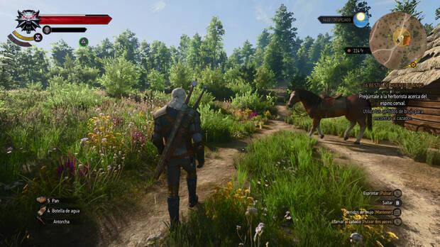 No se escatima en vegetación, suponiendo un gran salto con respecto a The Witcher 3 en la primera Switch.