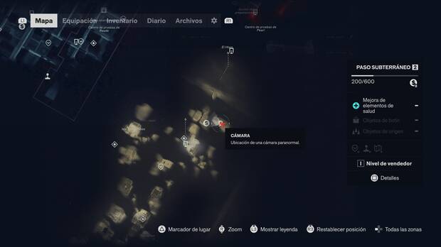 Control Resonant - Misi�n Fotograma congelado - Localizaci�n en el mapa de la c�mara paranormal 10