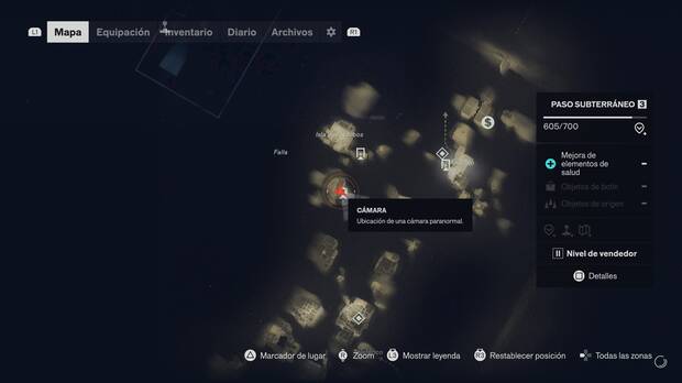 Control Resonant - Misi�n Fotograma congelado - Localizaci�n en el mapa de la c�mara paranormal 11