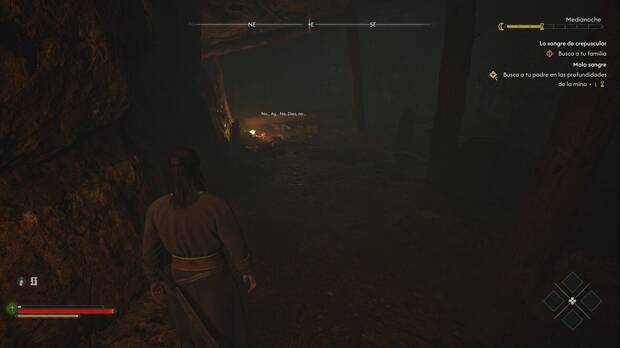 The Blood of Dawnwalker - Mala sangre; Coen encuentra a Ludwig bajo una viga en la mina de plata