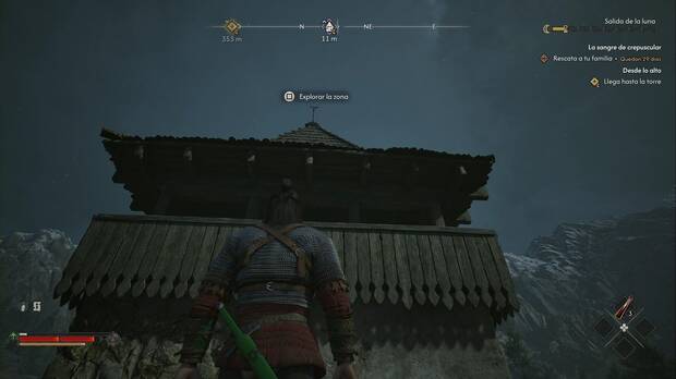 The Blood of Dawnwalker - Torres de exploración; Coen se coloca en una torre de exploración para examinar la zona circundante