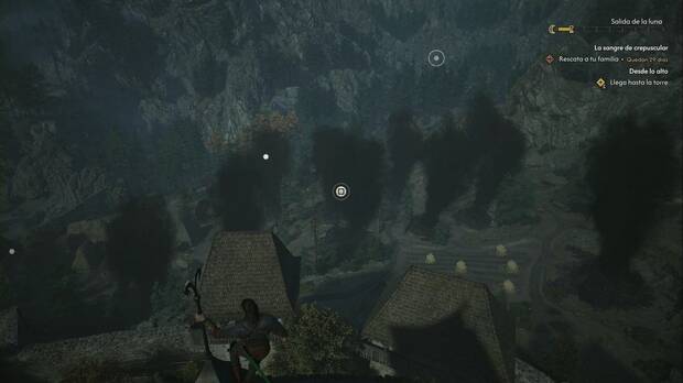 The Blood of Dawnwalker - Torres de exploración; puntos de exploración vistos desde lo alto de una torre