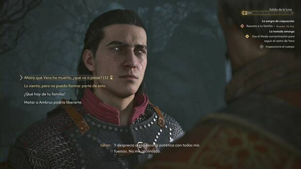 The Blood of Dawnwalker - El guantelete cubierto de oro - La tostada amarga; Coen habla con Iulian sobre el ritual
