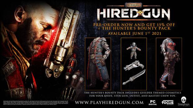 Pack Hunter's Bounty gratis por reservar Necromunda: Hired Gun.