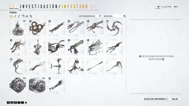 Guía Warframe - Todas las investigaciones y planos del Laboratorio Biológico