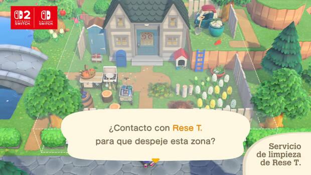 Animal Crossing: New Horizons - Novedades actualizaci�n 3.0: Servicio de limpieza especial de Rese T. Ado