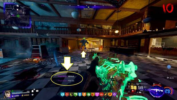 CoD Black Ops 7 Zombis Astra Malorum - Descubrir el código de los planetas del Sistema Solar