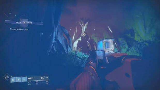 Guía Destiny 2 - conseguir Susurro del Gusano - localizar y destrozar bola de poseídos