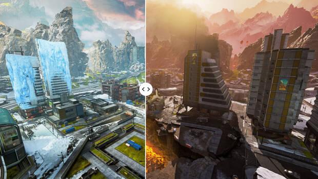 Apex Legends temporada 4 cambios en el mapa - Ciudad Capitolio se parte en dos