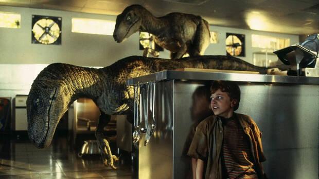 Raptores en Jurassic Park en 1993