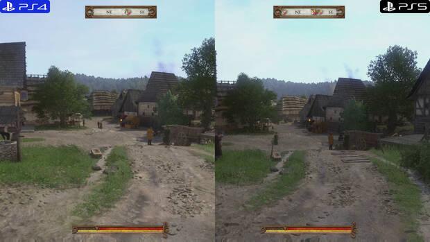 Comparativa de Kingdom Come Deliverance en PS5 vs PS4