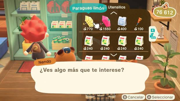 Animal Crossing: New Horizons - ¿Qué se puede comprar en la Tienda MiniNook?