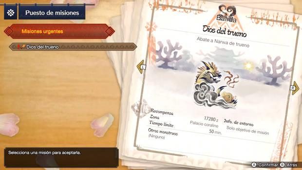 Monster Hunter Rise - Misión final Dios del trueno