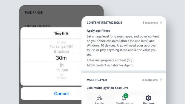 Xbox lanza la app Xbox Family Settings para gestionar la actividad de menores de edad Imagen 2