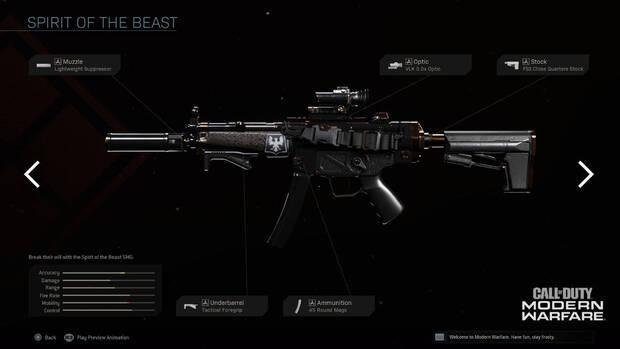 COD Modern Warfare - Nueva arma rifle de asalto Soul of the Beast