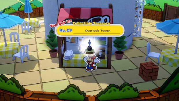 Todos los Tesoros en miniatura en Torre Bellavista de Paper Mario The Origami King - Tesoro en miniatura Nº 29: Torre Bellavista