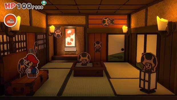 Laberinto ninja al 100% en Paper Mario: The Origami King 02